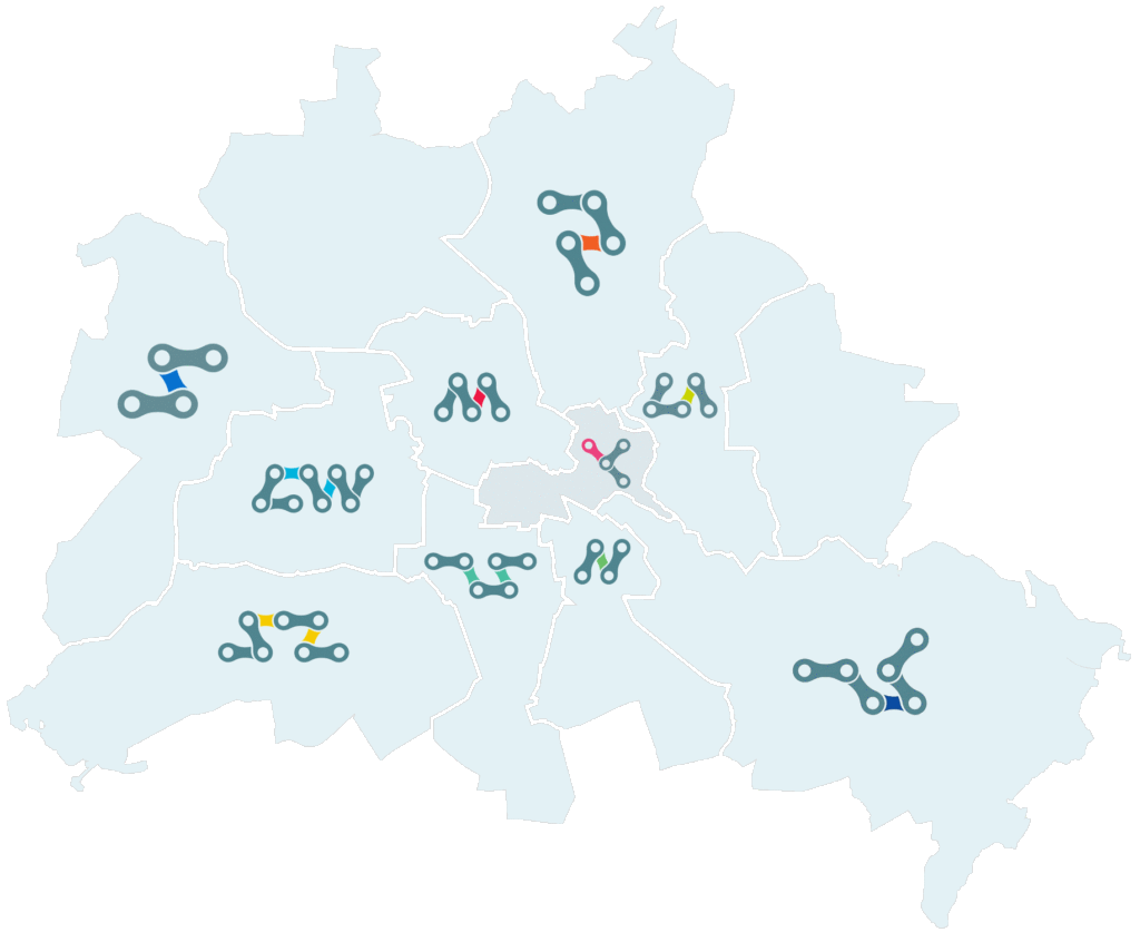 Netzwerke in den Bezirken